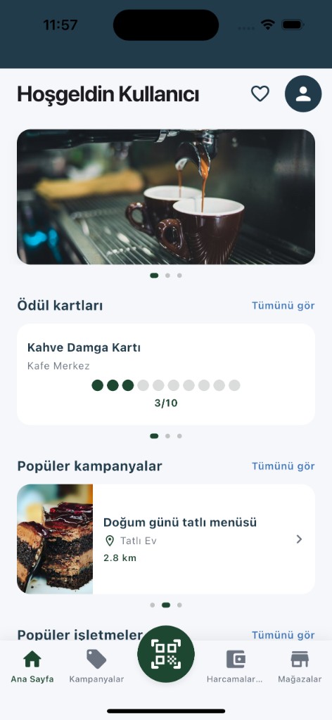 trinQ dijital fiş ve harcama ekranı